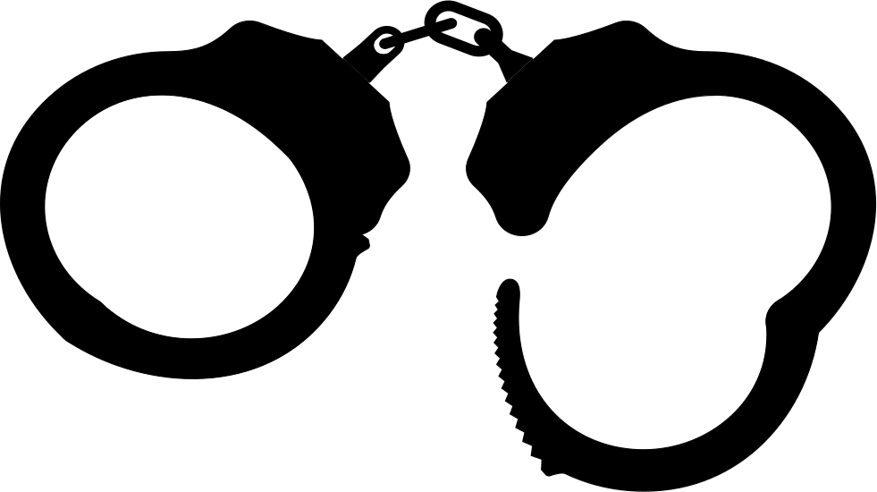 Handcuffs Comments - Handcuffs Clipart Png (981x550)