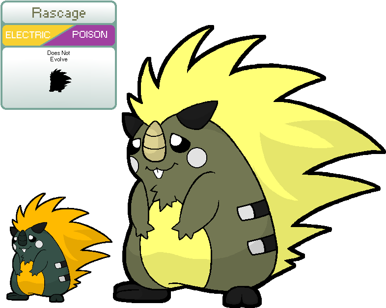 The Pikaclone Of Qamor Based On Porqupines Which I'm - Cartoon (801x640)