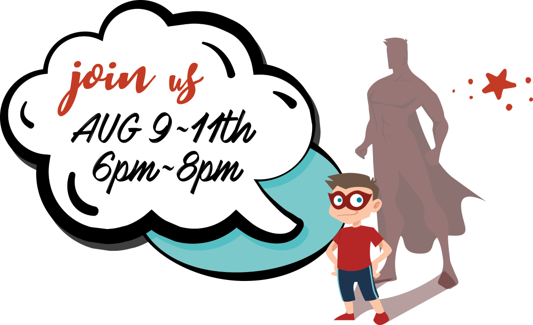 Join Us August 9 11th From 6 8pm - Cartoon (1076x657)