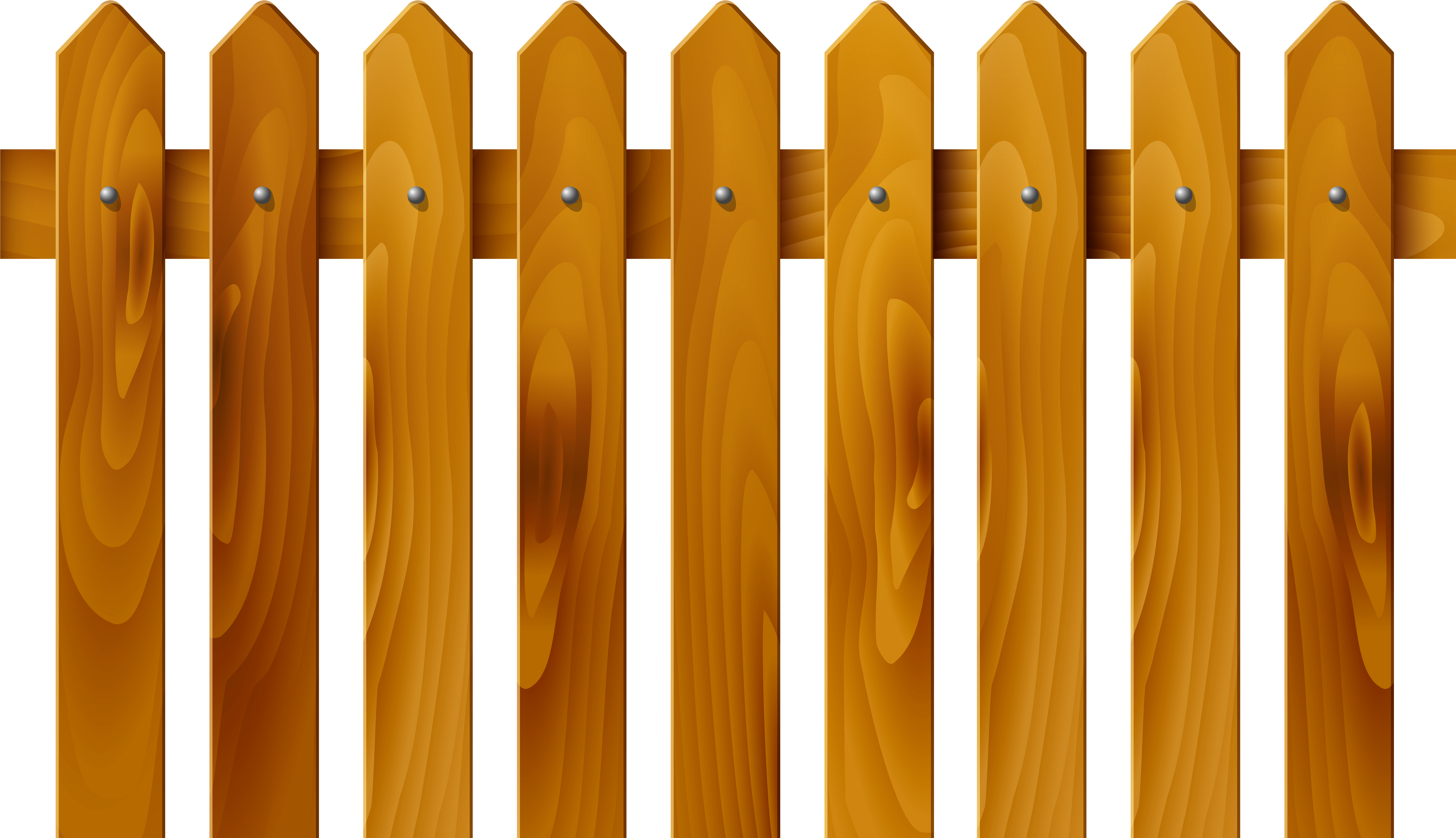 Fence Clipart Backyard Fence - Cerca En Madera Vector (8000x4745)