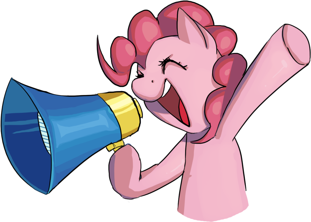 Blu-red, Megaphone, Pinkie Pie, Safe, Solo - My Little Pony: Friendship Is Magic (1280x909)