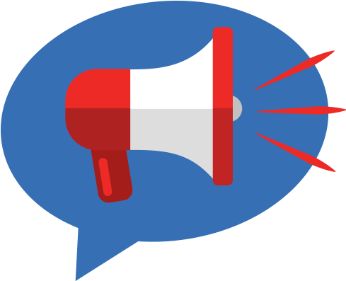 Megaphone Line Clip Art - Graphic Design (500x500)