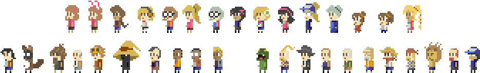 Npcs From The Upcoming Game Guardians Of The Rose By - Cartoon (990x195)