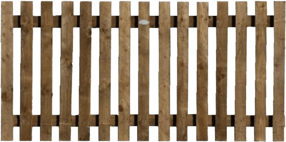 Fence Wood Png Photo - 8 Ft Picket Fence (600x346)