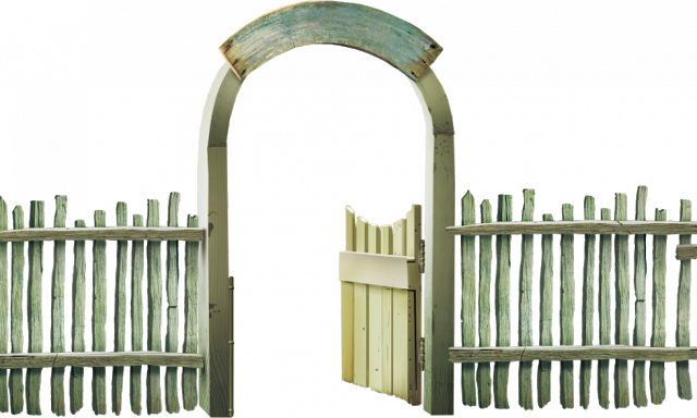 Garden Fences - Ворота Пнг (640x384)