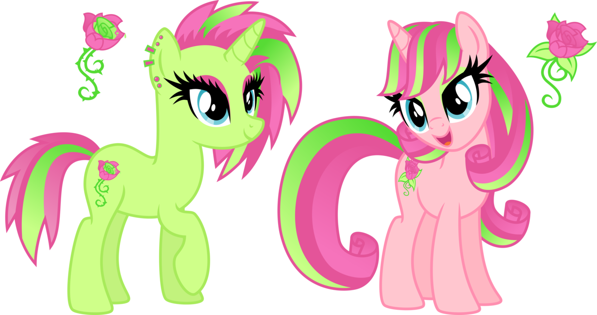 Briar Rose And Ivy Rose By Osipush - Mlp Ivy Rose (1230x649)