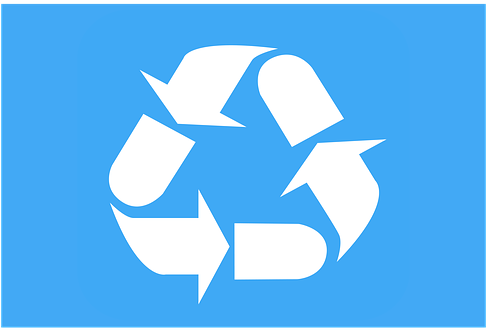 Icon, Clipart, Recycle, Recover, Reuse - Blue Bin (501x340)