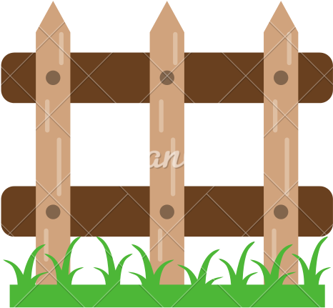 Building, Fence, Garden, Metal Icon - Garden Fence Cartoon (550x550)