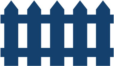 Fence Blue Rear Garden Fencing - Rambu Lalu Lintas Kereta Api (400x400)