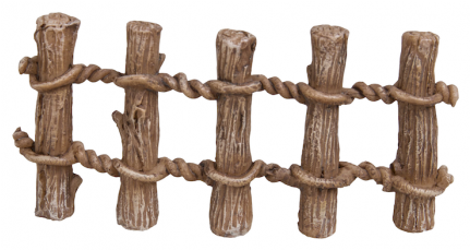 Wooden Fence Post - Miniature World Wooden Post Fence Twin Pack (mw03-023) (430x404)
