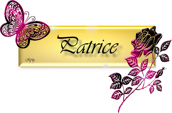 Mes Créations Prénom Papillon-rose - Hama Beads Patrones (555x364)