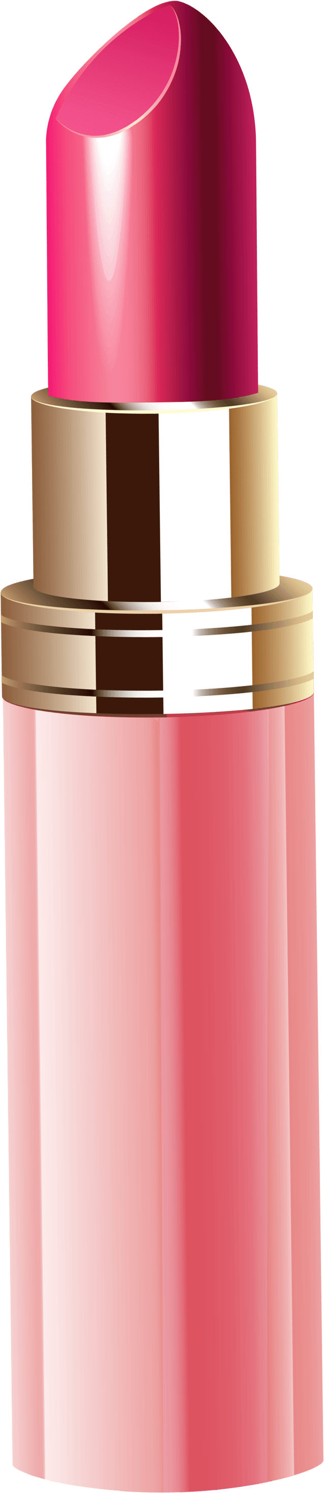 Pink Lipstick Clipart Image - Pink Lipstick Png (1062x3198)