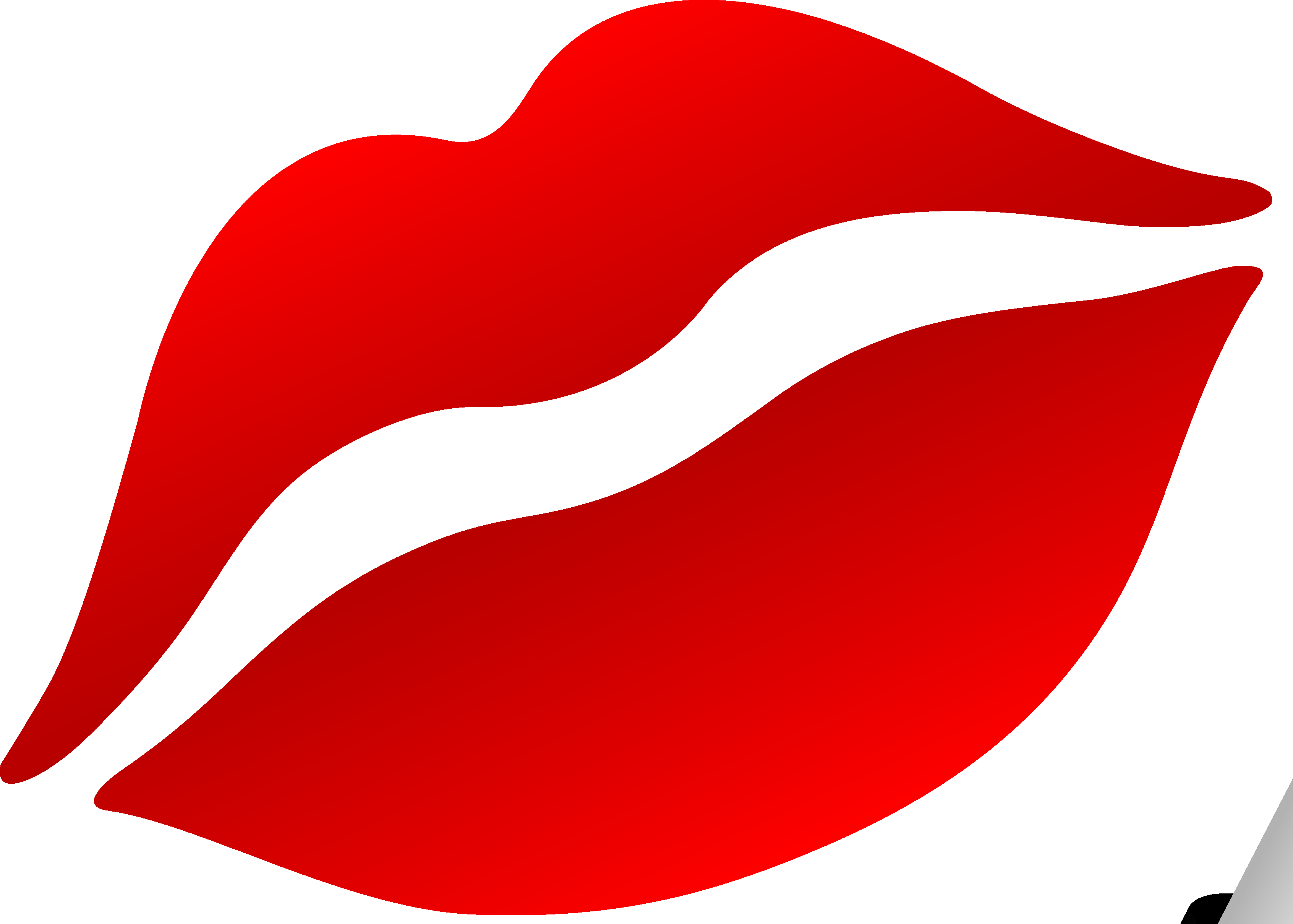 Red Lipstick Png Clipart Image - Lip (3384x2417)
