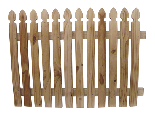 Fence Simple Png - Picket Fence (545x585)