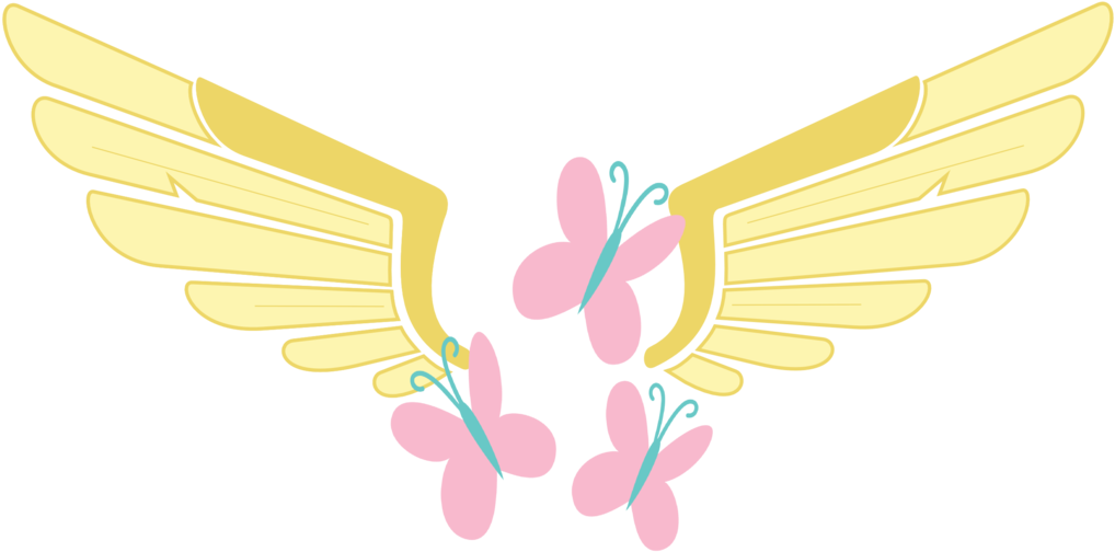 Fluttershy Symbol By Isegrim87 - Fluttershy Cutie Mark (1024x605)