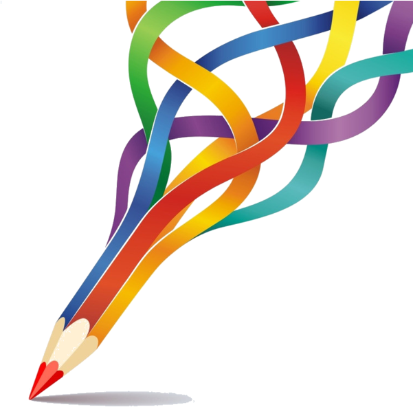 Crayons De Couleurs,articles D Ecole Plus - Creative Pencil (600x629)