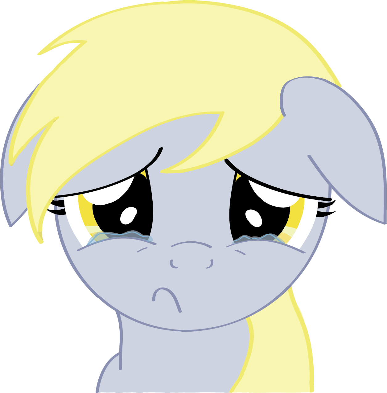 You Made Derpy Cry - Mlp Derpy Crying (1255x1275)