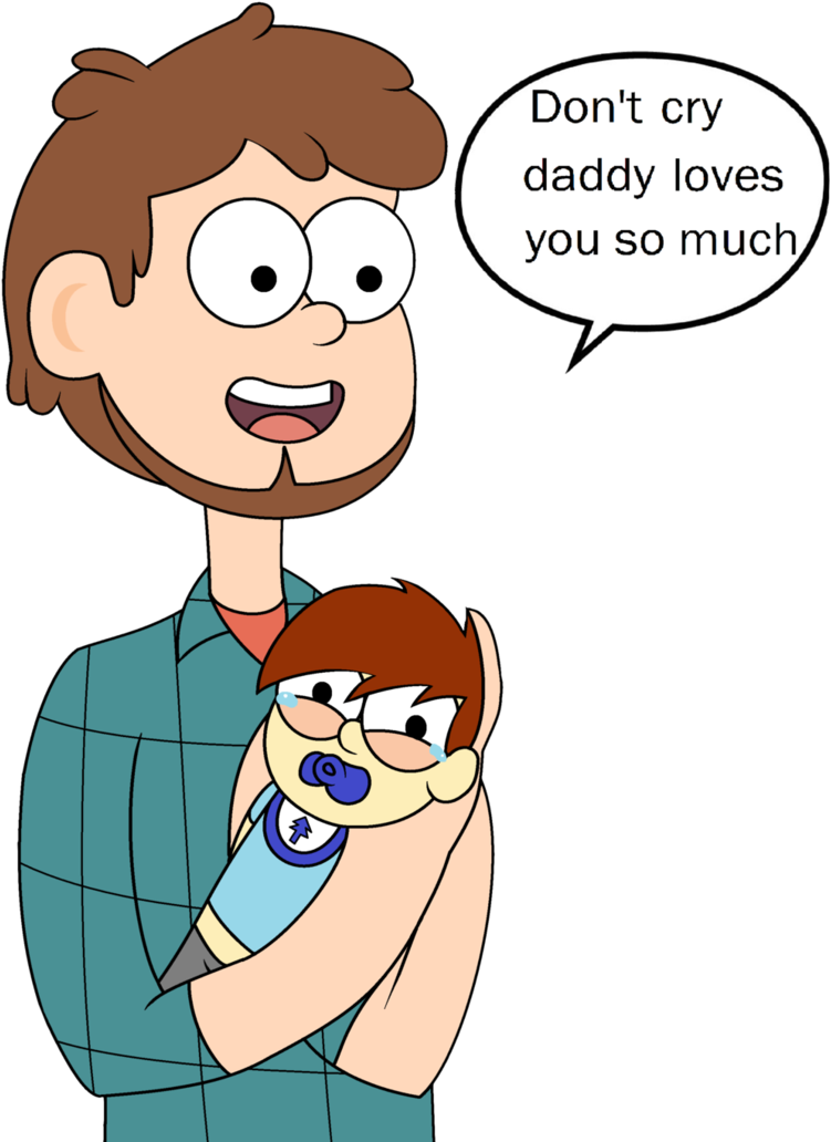 Don't Cry Daddy Loves You So Much By Dknerusan - Cartoon (773x1033)