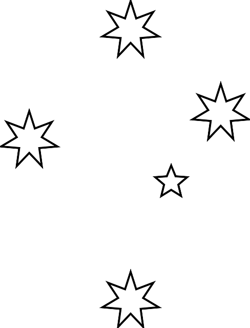 Science, Geography, Australia, Symbol, Star, Cross - Southern Cross Stars (488x640)