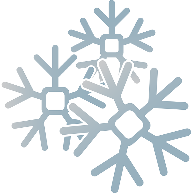 Frost Clipart Weather Symbol - Cartoon Image Of Snowflakes (635x640)