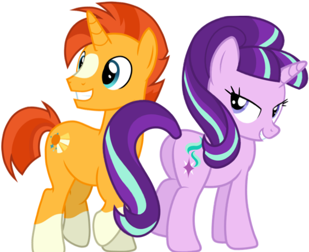 Starburst, Starlight Glimmer, Straight, Sunburst, Tail - My Little Pony: Friendship Is Magic (620x620)