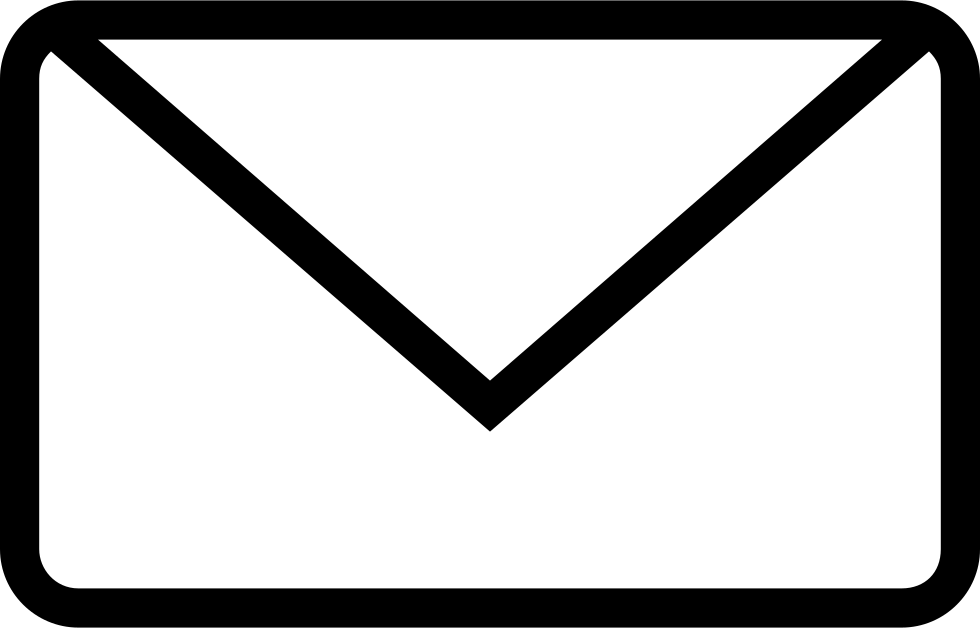 New Email Envelope Back Outlined Interface Symbol Comments - Mail Clipart (980x628)