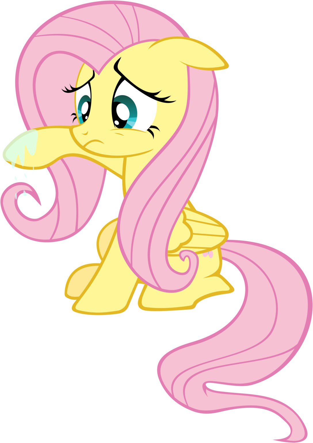 That Post Made Fluttershy Cry ಠ ಠ - Cartoon (1600x1600)