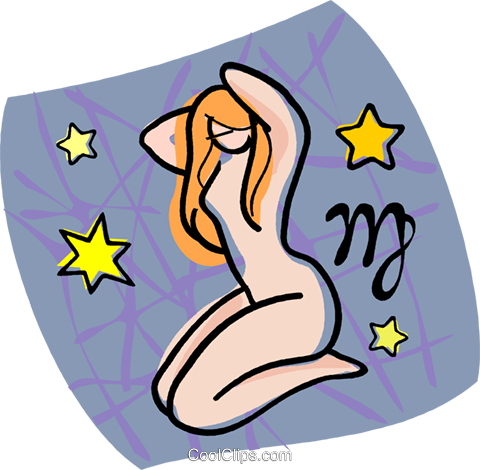 Astrology Sign, Virgo Royalty Free Vector Clip Art - Virgo Horoscope (480x470)