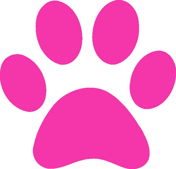 Animal Disclaimer - Purple Paw Print (600x578)