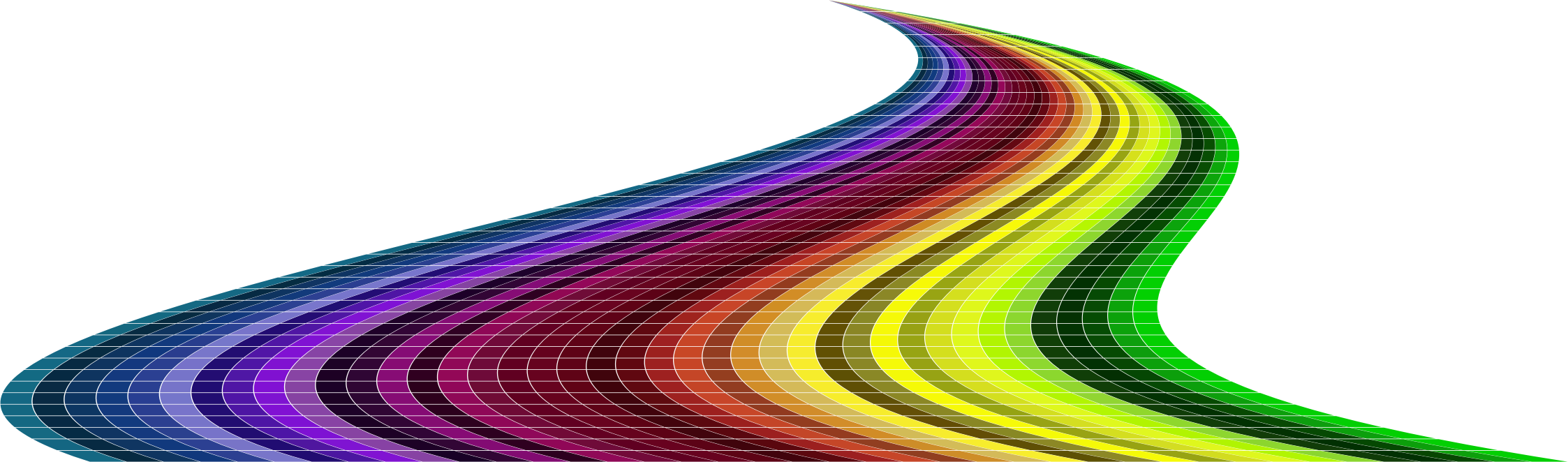 Colored Brick Road - Colorful Road Png (2246x662)
