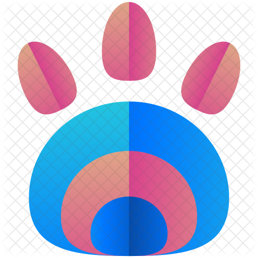 Animal Footprint Icon - Scalable Vector Graphics (512x512)