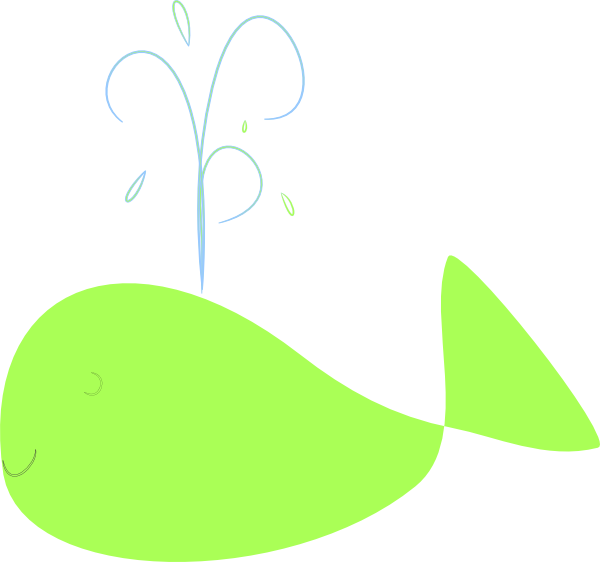 This Free Clip Arts Design Of Chartreuse Whale - Cetacea (600x562)