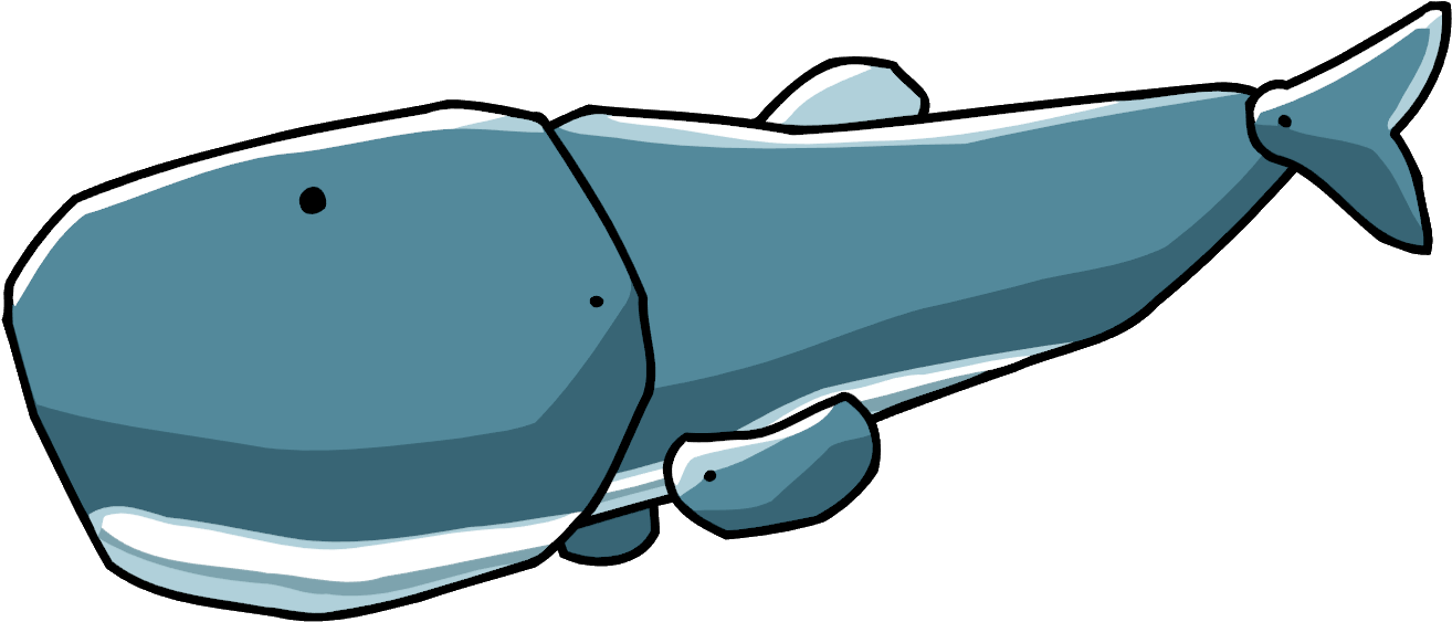 Sperm Whale - Scribblenauts Unlimited Whales (1326x579)
