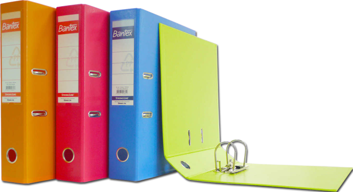Ordner Bantex A5 / Kwitansi Pvc 7 Cm Warna Warni - Stationery (700x381)