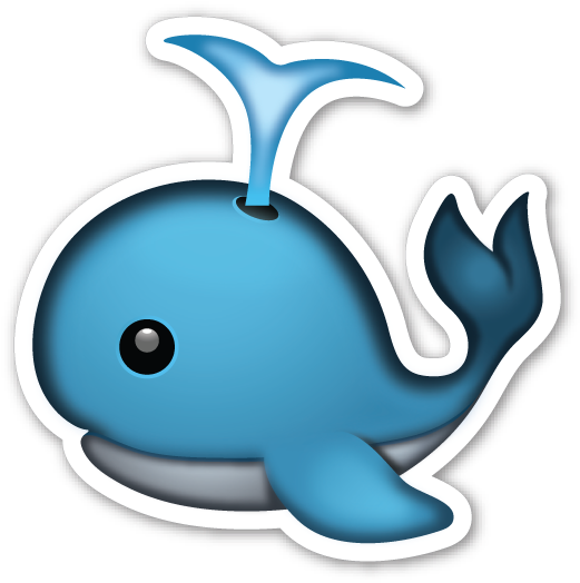 Spouting Whale Emoji For Facebook, Email & Sms - Whale Emoji Png (526x530)