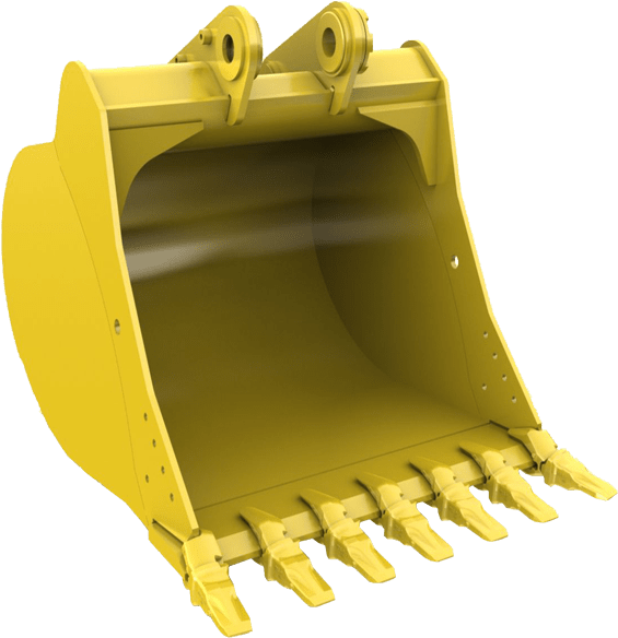 Yellow Digger Bucket Transparent Image - Excavator (600x600)