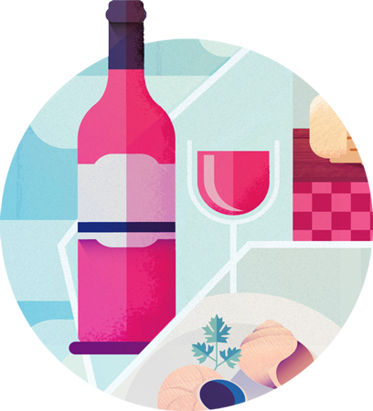 Food Illustration By Maite Franchi - Portable Network Graphics (408x450)