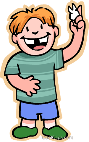 Boy With Missing Tooth Royalty Free Vector Clip Art - Loosing First Tooth (301x480)
