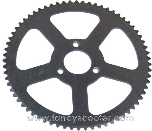 Sprocket Type F 68 Teeth For 25h Chain - Tc-motor 25h 66 Tooth Minimoto Rear Chain Sprocket (500x432)