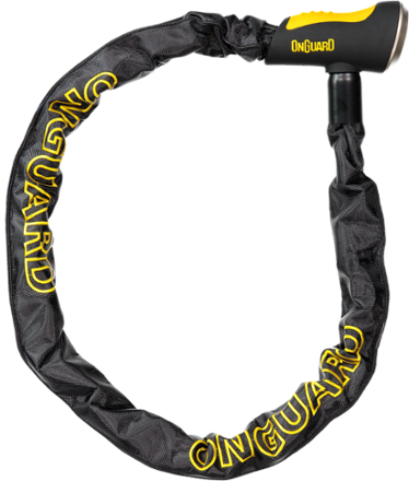 Onguard 8020 Mastiff Integrated Key Chain Lock Black/yellow - Tool (374x440)