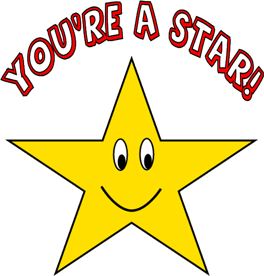 You're A Star Clipart - Your Awesome Smiley Face (559x599)