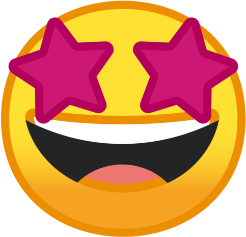 Eyes Emoji Meaning For Kids - Emoji With Star Eyes (512x512)