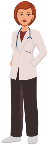 Female Doctor Profession Cartoon Png Image - Female Doctor Png (512x512)
