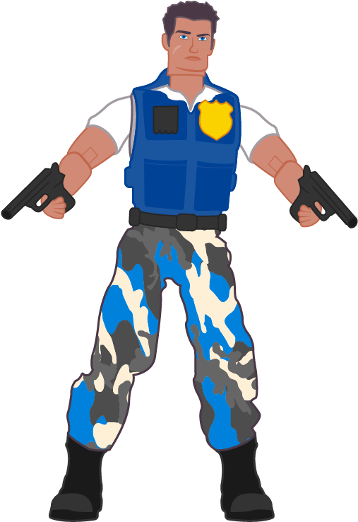 Action & Toy Figures Superhero Figurine Profession - Police Officer (800x800)