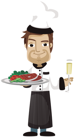 Chef Cartoon Profession Png - Happy People Animation (512x512)
