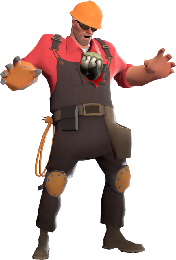 Figurine Profession Engineer Gunfighter Character - Fun (609x899)