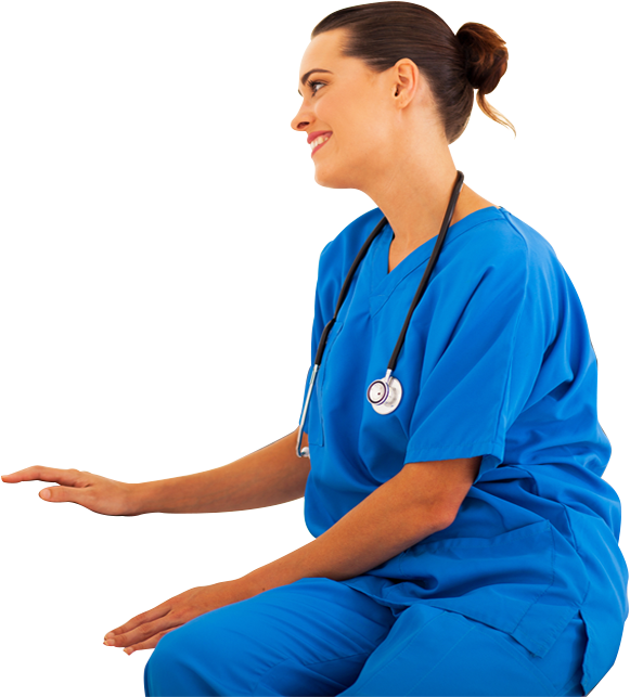 Profession July April Health Physician - Nurse Sitting Png (1600x782)