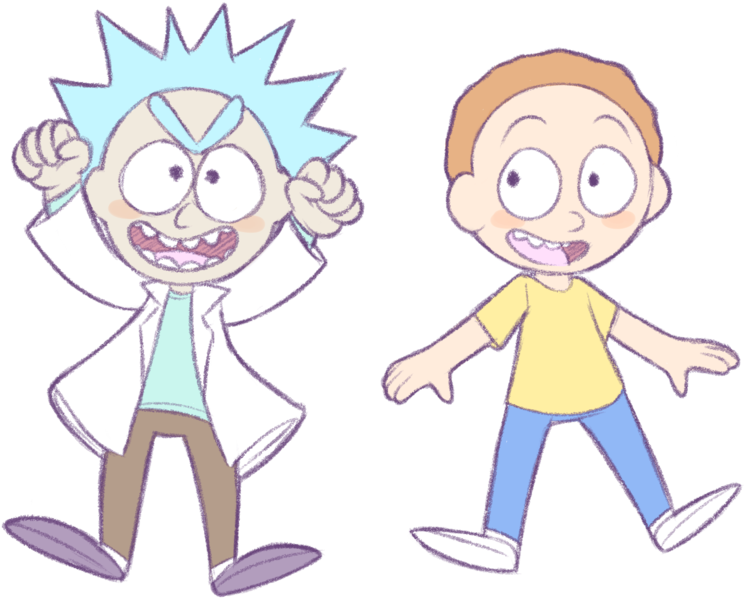 Tiny Rick Rules By Azulila - Tiny Rick Fanart (900x710)