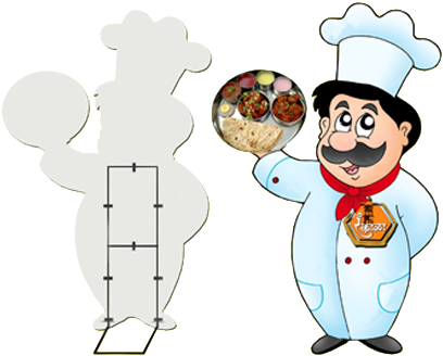 Cut Out Display - Cartoon Chef (470x480)