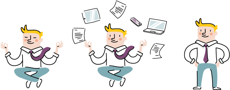 It Glue Illustration Update - Cartoon (800x331)